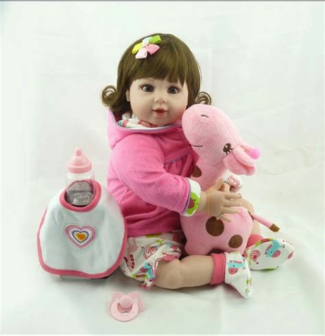 boneca bebê reborn 52cm girafa de brinde pronta entrega r 635 00 em mercado livre