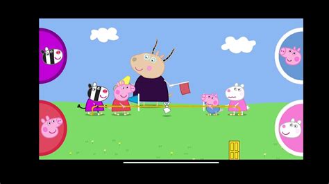Peppa Pig Sports Day Tug Of War Game P2 Games Toys Review Youtube