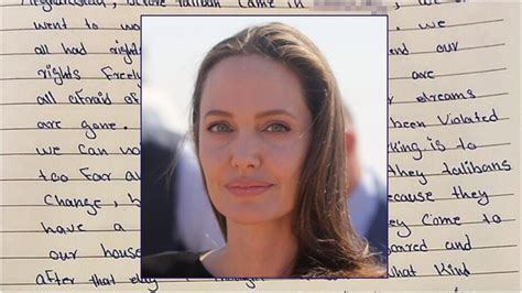 Angelina Jolie Joins Instagram To Share Letter From Scared Afghan Girl