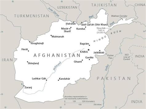 Landkarte Afghanistan Fungeode
