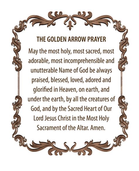 The Golden Arrow Prayer Devout Decals
