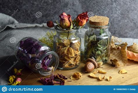 Dried Herbs And Flowers Mix Stock Photo Image Of