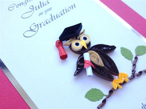 Handmade Quilled Graduation Congratulations Card By Joscinta Diy