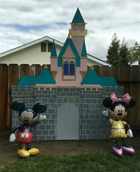 Cardboard Sleeping Beauty Castle Disneyland Birthday Mickey Mouse