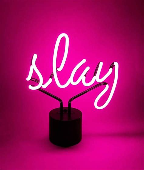 There are 880 hot pink aesthetic for sale on etsy, and. SLAY Hot Pink Neon Desk Light $80 (With images) | Pink ...
