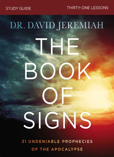 The Book Of Signs Study Guide Ebook Dr David Jeremiah