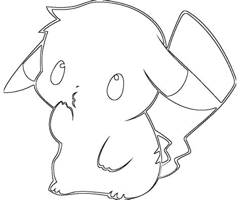 Cute Baby Pikachu Coloring Pages Coloring Pages