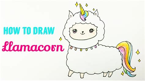 Some of the coloring pages shown here are llamacorn coloring at colorings to and color, llamacorn col. HOW TO DRAW LLAMACORN | Llama Unicorn Easy & Cute Drawing ...