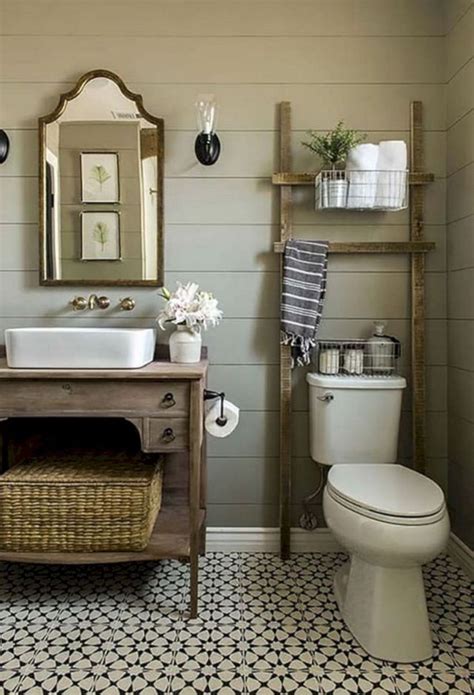 53 Vintage Farmhouse Bathroom Ideas 2017 Roundecor Diy Bathroom