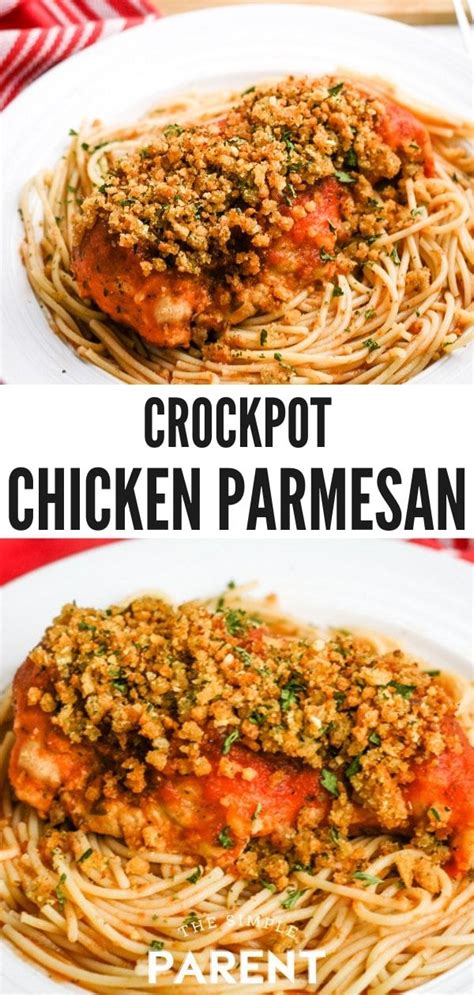 Slow cooker soups are great recipes for beginners! This easy Crock Pot Chicken Parmesan recipe is a healthy take on one of our favorit… | Crockpot ...