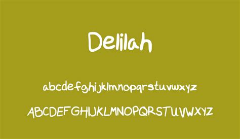 Delilah Free Font