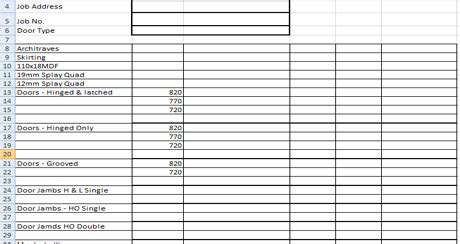 Download Free Fixing Takeoff Sheet Fix Material Takeoff Excel Template Download