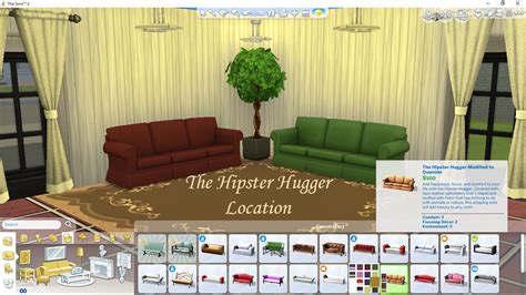 Mod The Sims Hipster Hugger Sofa Modified To Override