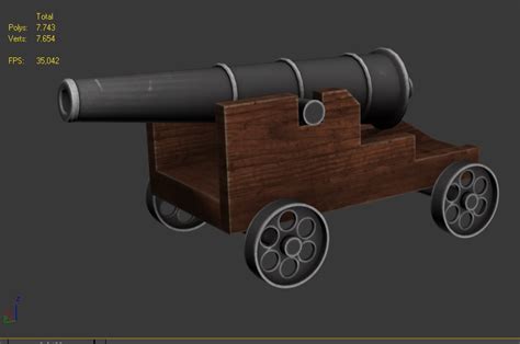 Old Medieval Cannon Mortar 3d Model 9 Max Free3d