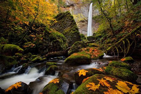 Oregon In Autumn Waterfall Waterfall Wallpaper Best Cities