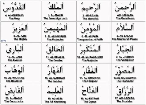 99 Names Of Allah Calligraphy Pdf