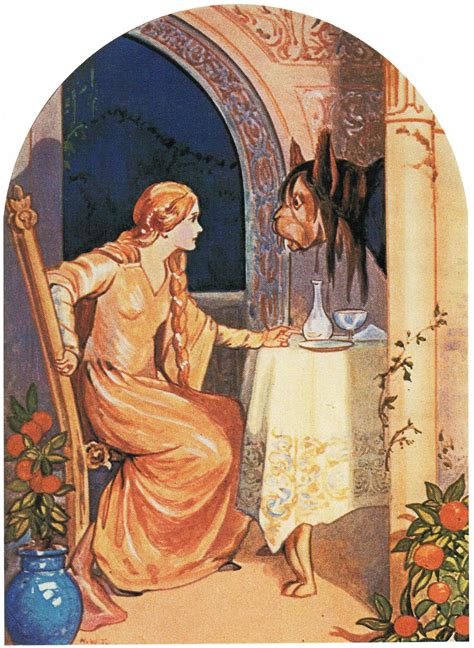 The Faerie Folk Fairytale Art Vintage Illustration Beauty And The Beast