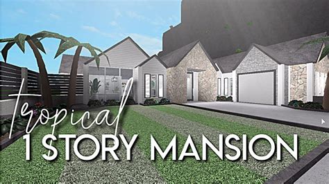Bloxburg House Layout 1 Story Mansion