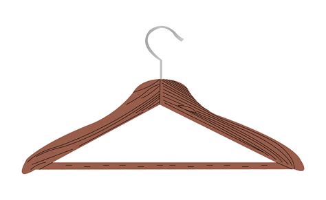 Wooden Coat Hanger 639987 Vector Art At Vecteezy