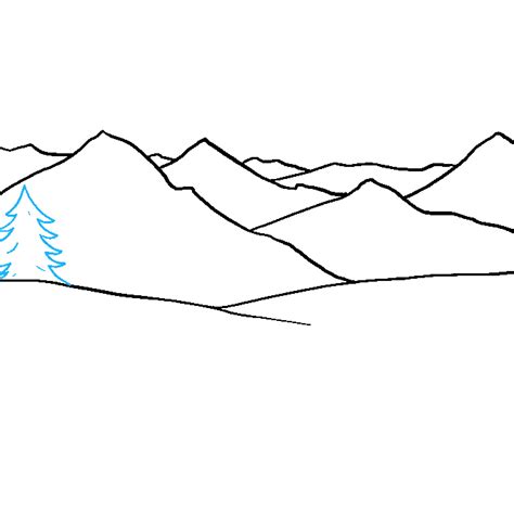 How To Draw Himalayan Mountain Step By Step Slagle Ungazintonat