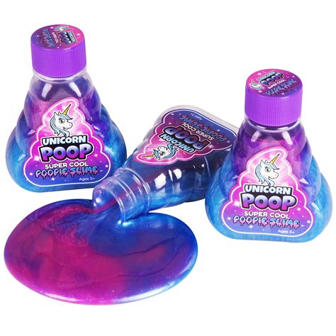 Super Cool Slime Unicorn Poop Pack Of 3 5oz Bottles Non Toxic Multi