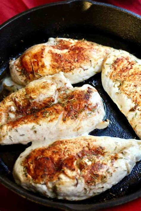 Amount needed will vary by pan size but it's good to have a thin layer. cast iron skillet chicken breast