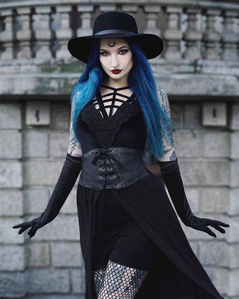 Pin By Dolomite On Beautiful Blue Hot Goth Girls Goth Women Photo
