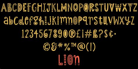 Lion Font Webfont And Desktop Myfonts