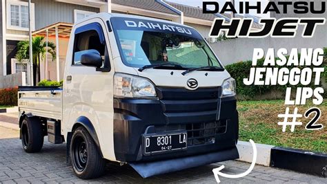 Pasang Jenggot Lips Bumper Depan Himax Part 2 Daihatsu HiMax HIJET