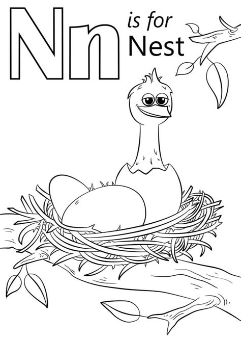 Letter N 1 Coloring Page Free Printable Coloring Pages For Kids