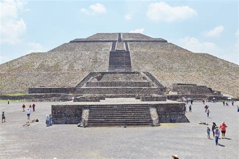 The Monumental Pyramid Of The Sun In Teotihuacan Mexico The Countrys