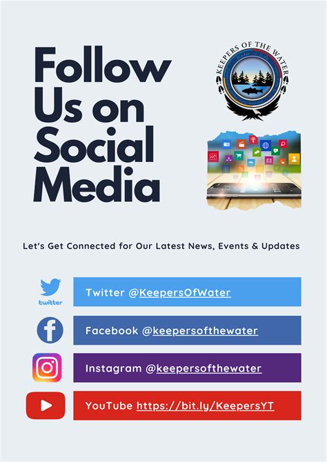 Follow Us On Social Media — Keepers Of The Water