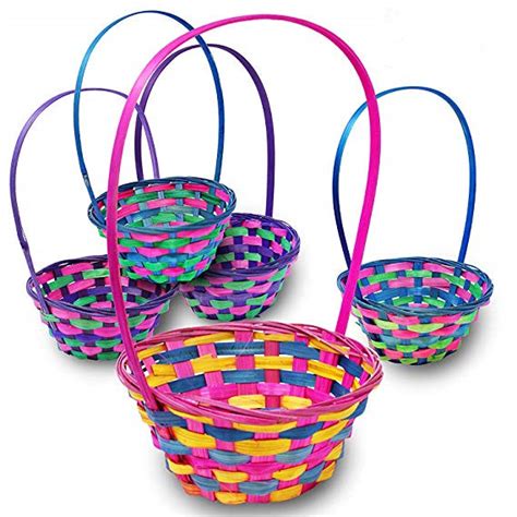 Amscan Wholesale Bamboo Easter Egg Basket Straw Basket