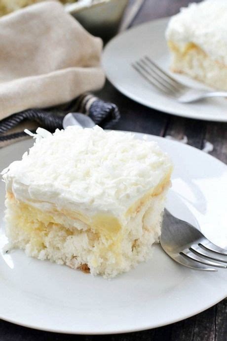 Remove from heat and let cool slightly. Coconut Poke Cake Paula Deen | Coconut poke cakes, Poke ...
