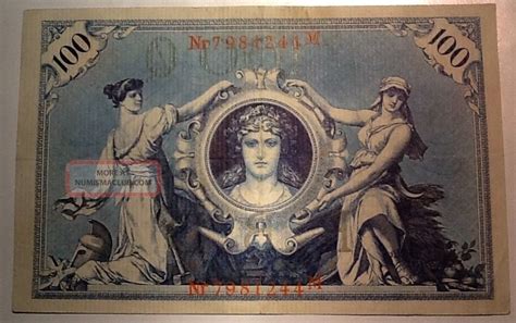 Nine years earlier, that many marks would have been about 5 percent of all the german marks in the world, worth 23 million american dollars. German 100 Mark 1908 Reichsbanknote Old Germany Currency Note Money Marks