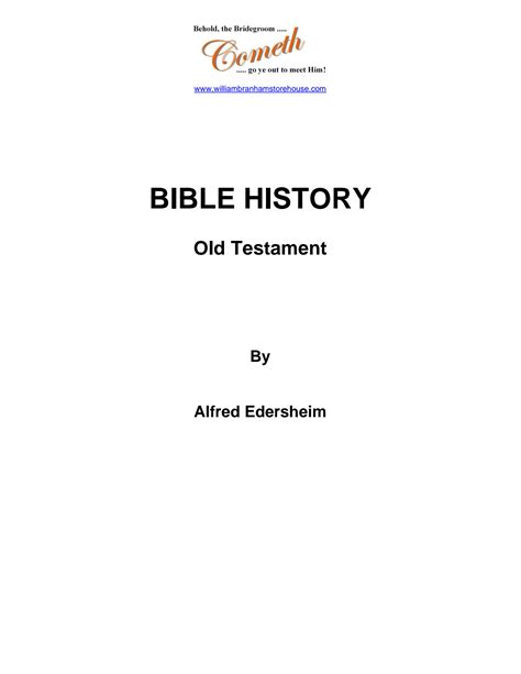 Solution Bible History Old Testament Book Studypool