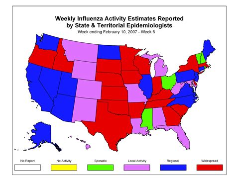 Cdc Influenza Flu Weekly Report Influenza Summary Update Week 6