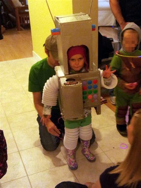 Childs Robot Costume With Sound Effects Candy Detector