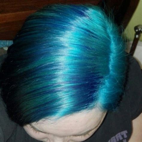 This Is Manic Panic Atomic Turquoise And A Little Bit Of Midnight Blue