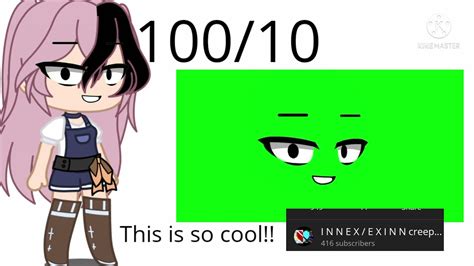 Trying and rating Gacha green screen Faces|Gacha club| - YouTube