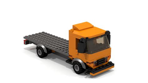 With enough legos and the right pieces, if you can imagine a design, you can usually build it! LEGO MOC Flatbed Truck Building Instructions - YouTube