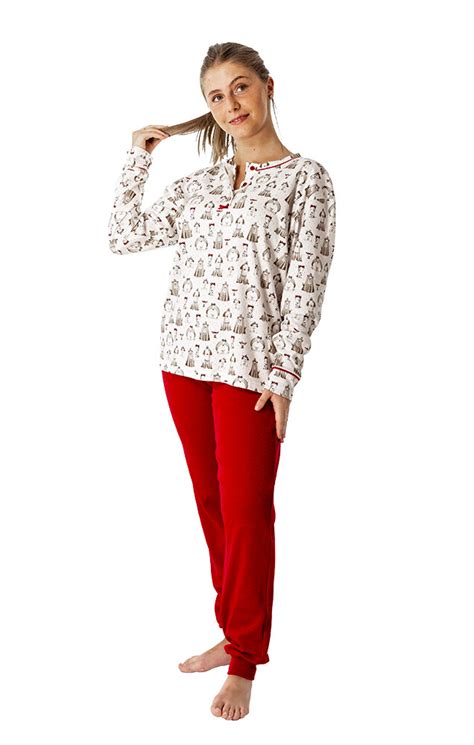 Comprar Pijama Algodón Mujer Invierno Bimba