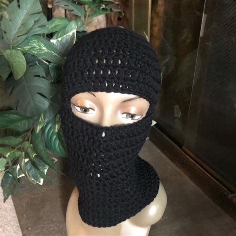 Hand Crocheted Ski Mask Balaclava Ebay