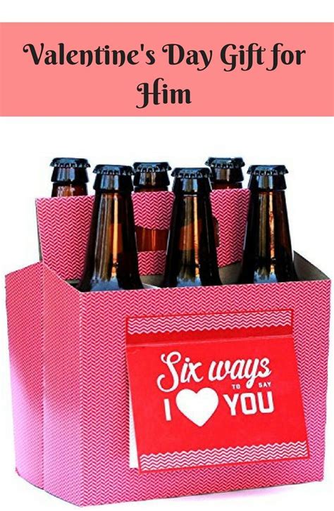 Valentines day gifts & present ideas for men. Nice gift idea for him on Valentine's Day #beergifts ...