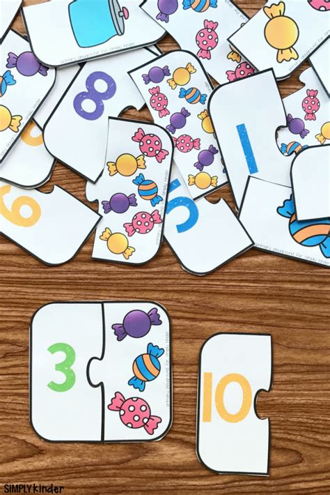 Free Printable Number Match Puzzles Simply Kinder