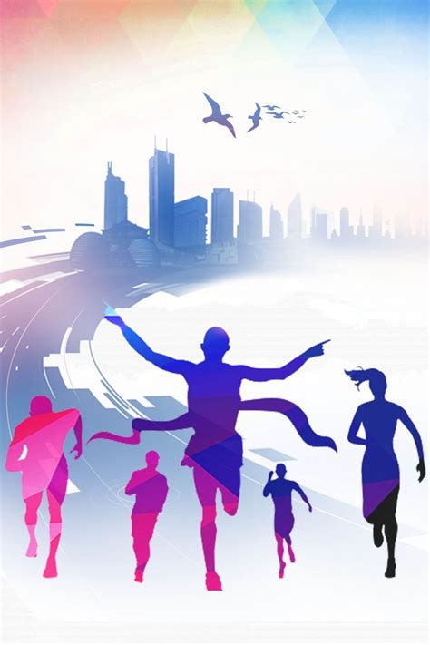 Running Olympic Sports Background Poster Olympic Sports Running