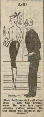 In 1952 Lilli Appeared In The German Newspaper Bild Zeitung The Comic