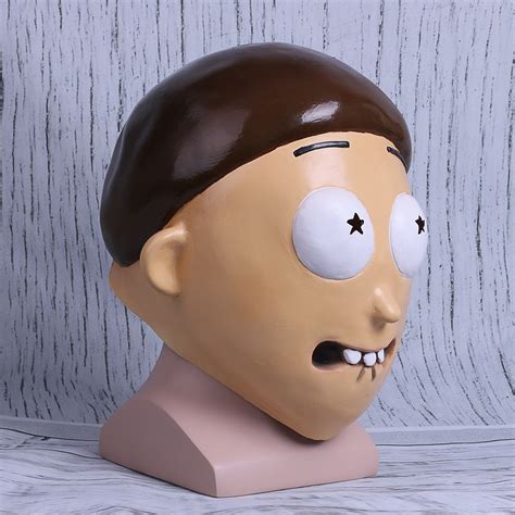 Rick And Morty Mask Cosplay Morty Adult Full Face Latex Masks Halloween