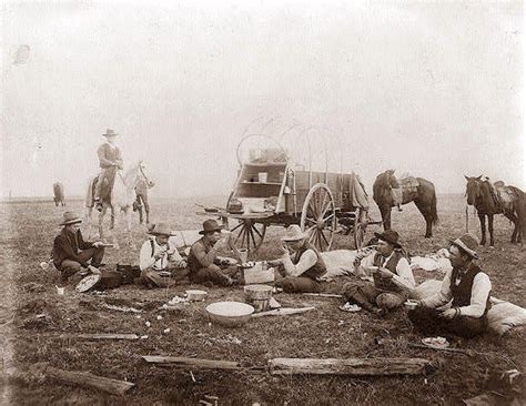 Cowboy Camp Late 1800s Chuck Wagon Old West Wild West