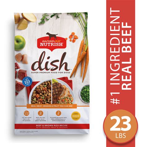 Rachael Ray Nutrish Dish Natural Premium Dry Dog Food Beef And Brown